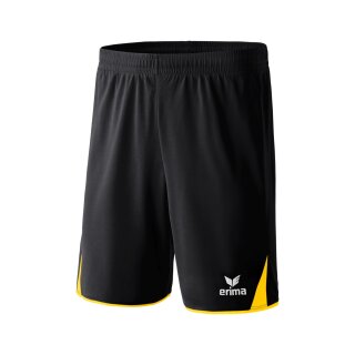 Erima CLASSIC 5-C Shorts schwarz/gelb