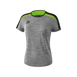 Erima Liga 2.0 T-Shirt Damen grau melange/schwarz/green gecko