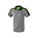 Erima Liga 2.0 Poloshirt grau melange/schwarz/green gecko