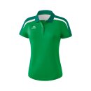 Erima Liga 2.0 Poloshirt Damen smaragd/evergreen/wei&szlig;