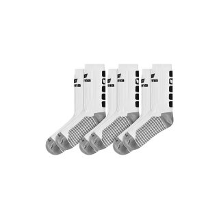 Erima 3-Pack CLASSIC 5-C Socken Weiss Schwarz 