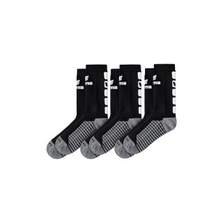 Erima 3-Pack CLASSIC 5-C Socken Farbe schwarz/wei&szlig; Gr&ouml;&szlig;e 39-42