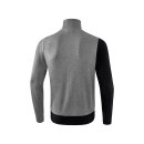 Erima 5-C Polyesterjacke schwarz/grau melange/wei&szlig;