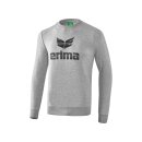 Erima Essential Sweatshirt hellgrau melange/schwarz