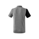 Erima 5-C Poloshirt schwarz/grau melange/wei&szlig;
