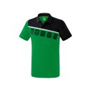 Erima 5-C Poloshirt smaragd/schwarz/wei&szlig;