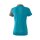 Erima 5-C Poloshirt Damen oriental blue melange/grau melange/wei&szlig;