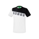 Erima 5-C T-Shirt wei&szlig;/schwarz/dunkelgrau