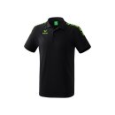 Erima Essential 5-C Poloshirt schwarz/green gecko