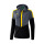 Erima Squad Trainingsjacke mit Kapuze Damen Farbe slate grey/schwarz/gelb-34