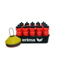 Erima Trinkflaschenset mit 12 Flaschen in Rot + 24er Set...