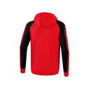 Erima Six Wings Trainingsjacke mit Kapuze rot/schwarz