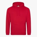 College Hoodie fire red S