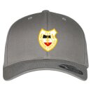 Snapback-Cap grau (gebogen) inkl. Stick Vereinslogo