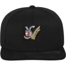 Snapback-Cap schwarz (gerade) inkl. Stick Vereinslogo